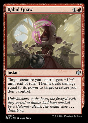 Rabid Gnaw (147) [Bloomburrow]