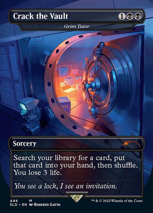 Grim Tutor (444) [Secret Lair Drop] [Borderless]