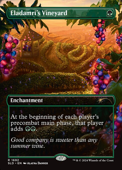 Eladamri's Vineyard (1692) [Secret Lair Drop] [Borderless]