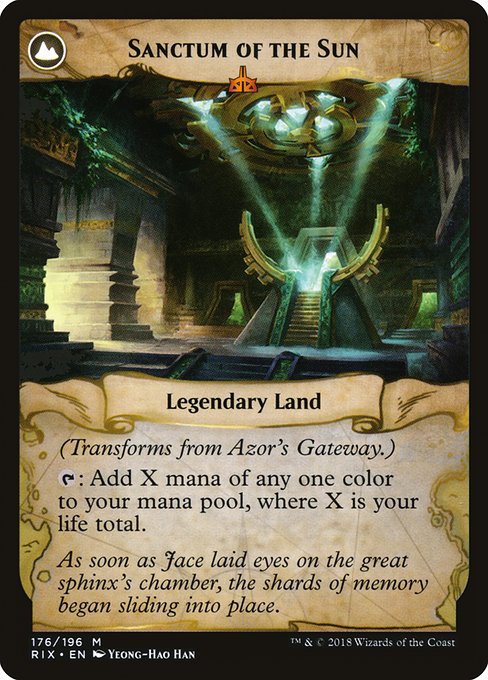 Azor's Gateway // Sanctum of the Sun (176) [Rivals of Ixalan] Reverse