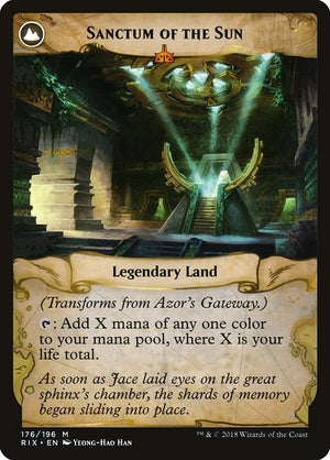 Azor's Gateway // Sanctum of the Sun (176) [Rivals of Ixalan] Reverse
