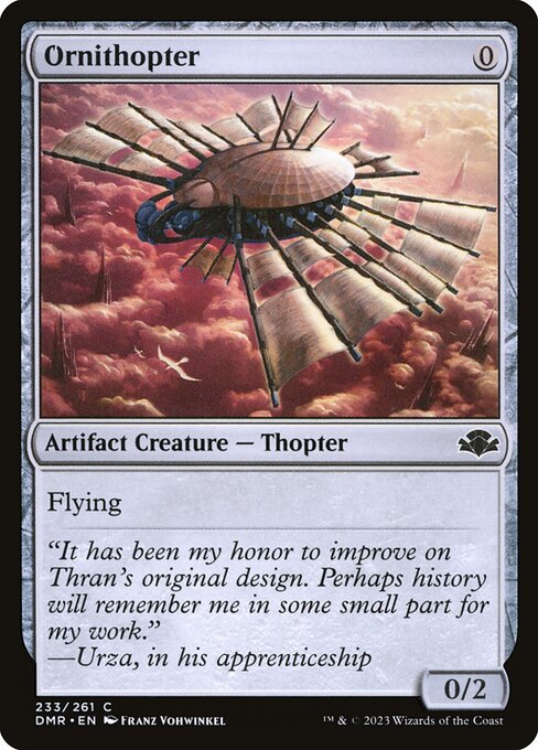 Ornithopter (233) [Dominaria Remastered]