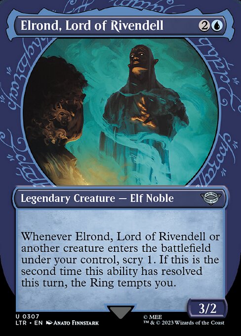 Elrond, Lord of Rivendell (307) [The Lord of the Rings: Tales of Middle-earth] [Showcase, Borderless]