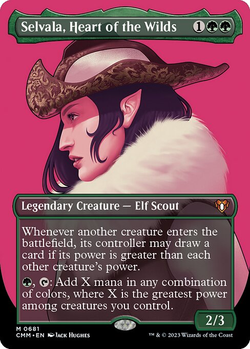 Selvala, Heart of the Wilds (681) [Commander Masters] [Borderless]
