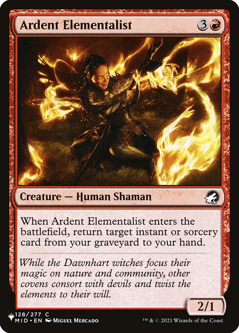 Ardent Elementalist (MID-128) [The List]