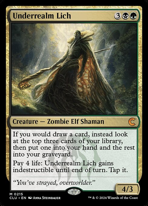 Underrealm Lich (215) [Ravnica: Clue Edition]