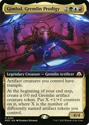 Gimbal, Gremlin Prodigy (91) [March of the Machine Commander] [Extended Art]