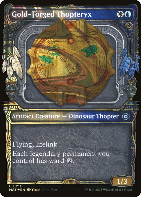 Gold-Forged Thopteryx (211) [March of the Machine: The Aftermath] [Showcase]