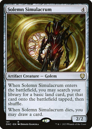 Solemn Simulacrum (141) [Phyrexia: All Will Be One Commander]