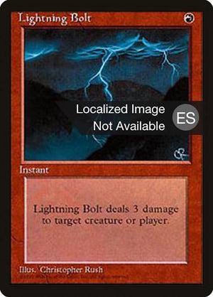 Lightning Bolt (208) [Fourth Edition Foreign Black Border]