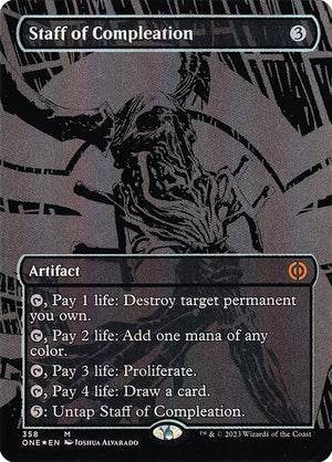 Staff of Compleation (358) [Phyrexia: All Will Be One] [Borderless]