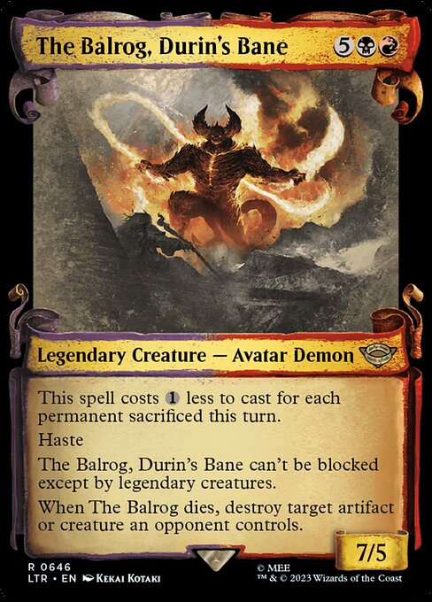 The Balrog, Durin's Bane (646) [The Lord of the Rings: Tales of Middle-earth] [Showcase]