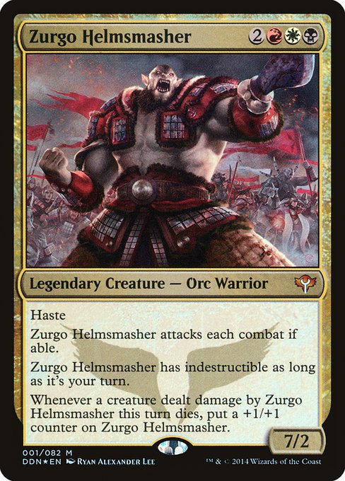 Zurgo Helmsmasher (1) [Duel Decks: Speed vs. Cunning]