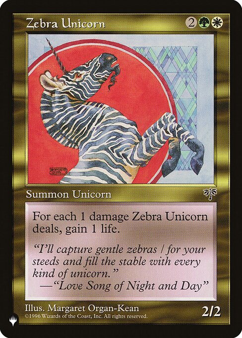 Zebra Unicorn (MIR-290) [The List]
