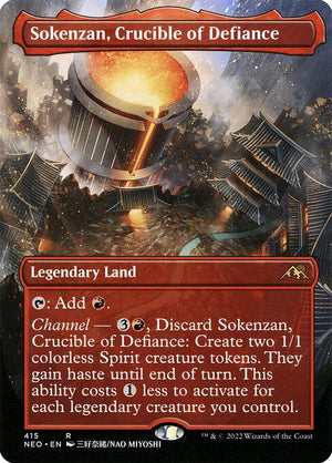 Sokenzan, Crucible of Defiance (415) [Kamigawa: Neon Dynasty] [Borderless]