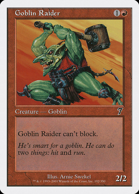 Goblin Raider (192) [Seventh Edition]