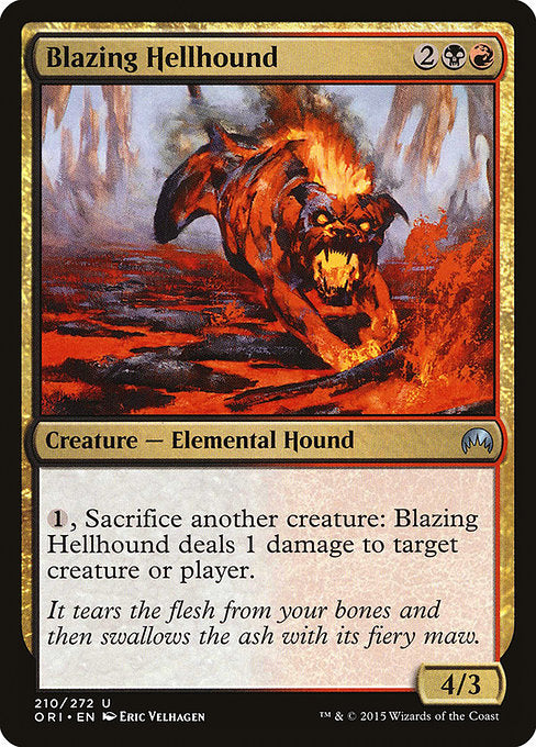 Blazing Hellhound (210) [Magic Origins]