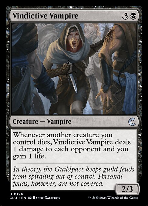 Vindictive Vampire (126) [Ravnica: Clue Edition]