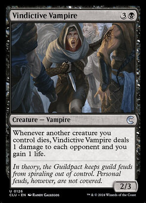 Vindictive Vampire (126) [Ravnica: Clue Edition]