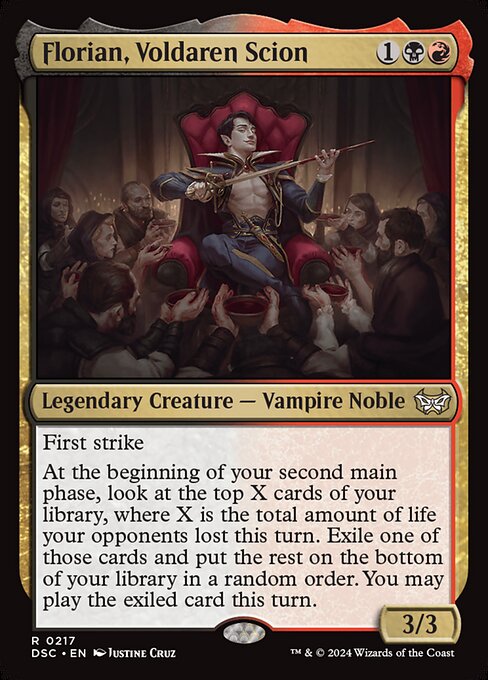 Florian, Voldaren Scion (217) [Duskmourn: House of Horror Commander]