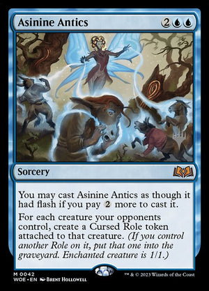 Asinine Antics (42p) [Wilds of Eldraine Promos]