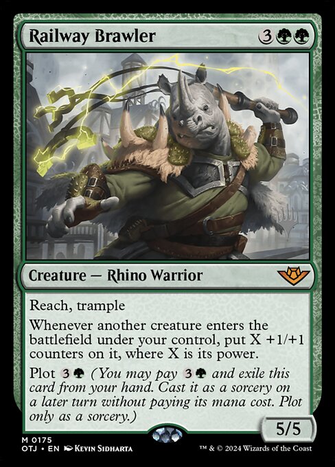 Railway Brawler (175p) [Outlaws of Thunder Junction Promos]