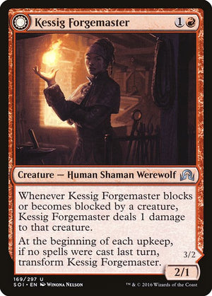 Kessig Forgemaster // Flameheart Werewolf (169) [Shadows over Innistrad]