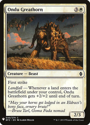 Ondu Greathorn (BFZ-40) [The List]