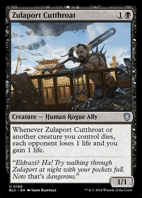 Zulaport Cutthroat (190) [Bloomburrow Commander]