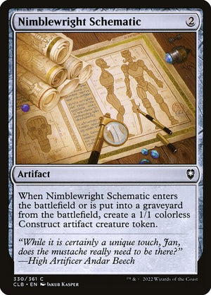 Nimblewright Schematic (330) [Commander Legends: Battle for Baldur's Gate]