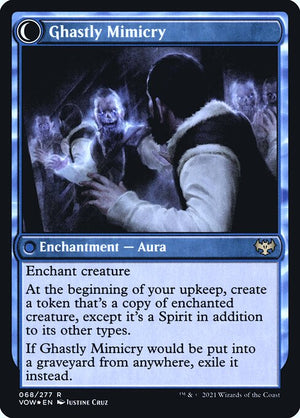 Mirrorhall Mimic // Ghastly Mimicry (68s) [Innistrad: Crimson Vow Promos] Reverse