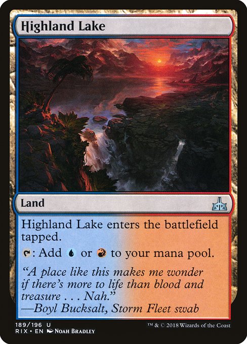 Highland Lake (189) [Rivals of Ixalan]