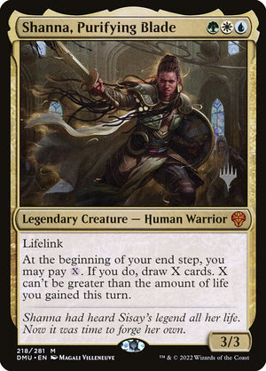 Shanna, Purifying Blade (218p) [Dominaria United Promos]