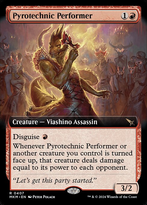 Pyrotechnic Performer (407) [Murders at Karlov Manor] [Extended Art]