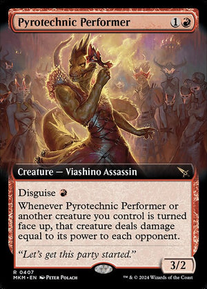 Pyrotechnic Performer (407) [Murders at Karlov Manor] [Extended Art]