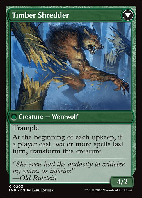 Hinterland Logger // Timber Shredder (203) [Innistrad Remastered]