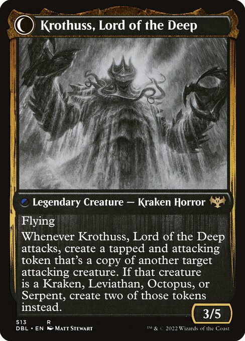 Runo Stromkirk // Krothuss, Lord of the Deep (513) [Innistrad: Double Feature] Reverse