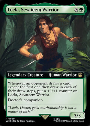 Leela, Sevateem Warrior (989) [Doctor Who] [Extended Art]