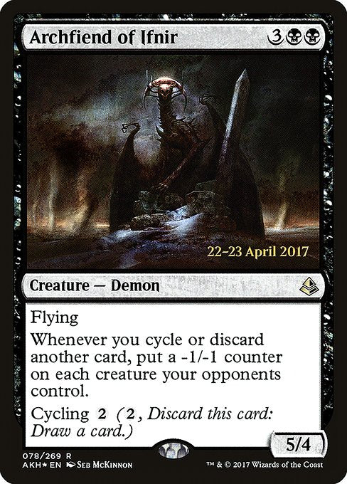 Archfiend of Ifnir (78s) [Amonkhet Promos]