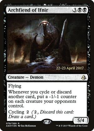 Archfiend of Ifnir (78s) [Amonkhet Promos]