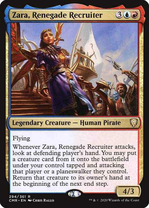 Zara, Renegade Recruiter (294) [Commander Legends]