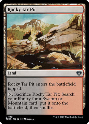 Rocky Tar Pit (1021) [Commander Masters]