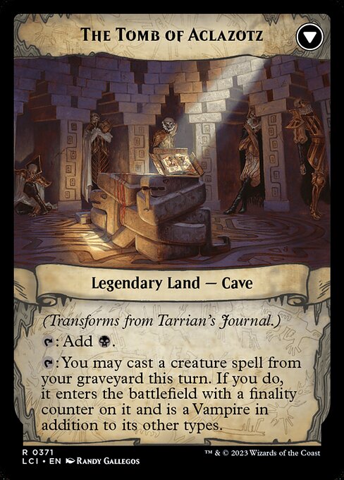 Tarrian's Journal // The Tomb of Aclazotz (371) [The Lost Caverns of Ixalan] [Extended Art]