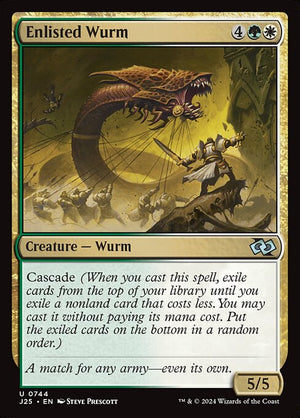 Enlisted Wurm (744) [Foundations Jumpstart]