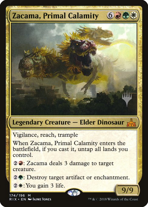 Zacama, Primal Calamity (174p) [Rivals of Ixalan Promos]
