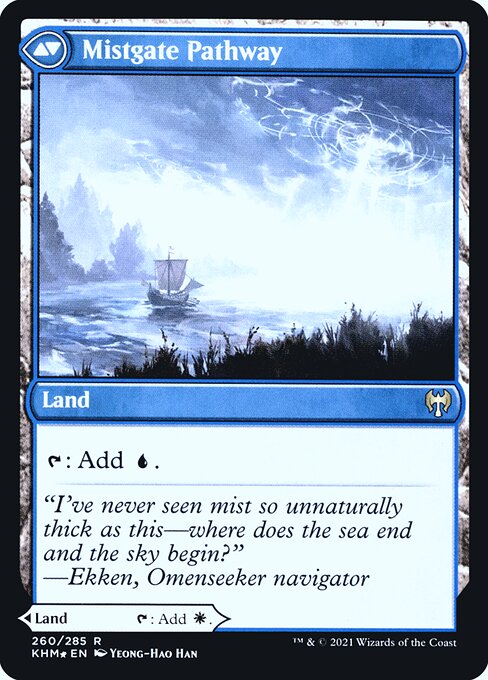 Hengegate Pathway // Mistgate Pathway (260s) [Kaldheim Promos] Reverse