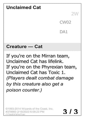 Unclaimed Cat (CW02) [Unknown Event]