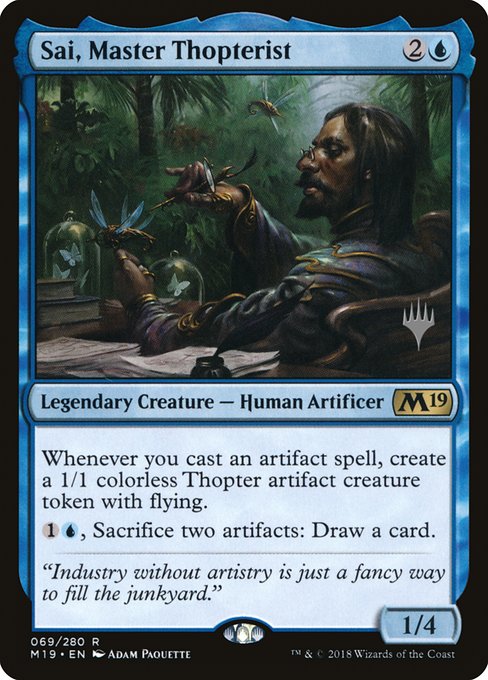 Sai, Master Thopterist (69p) [Core Set 2019 Promos]