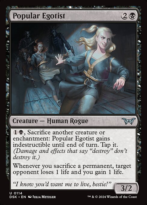 Popular Egotist (114) [Duskmourn: House of Horror]