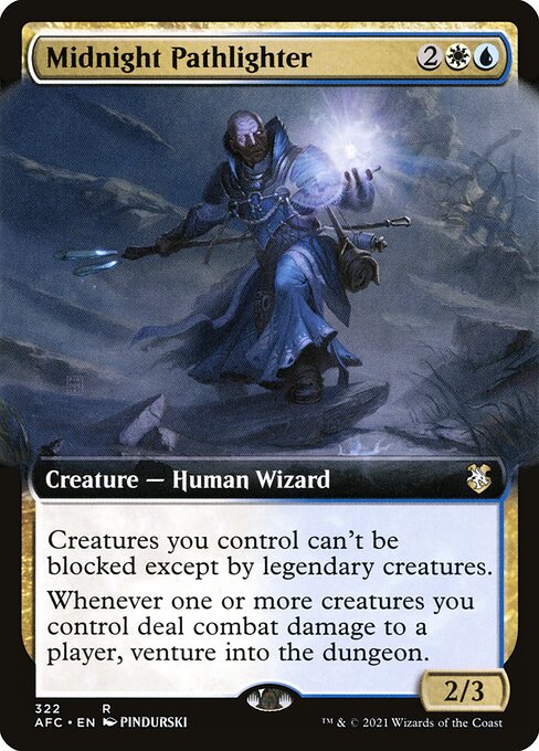 Midnight Pathlighter (322) [Forgotten Realms Commander] [Extended Art]